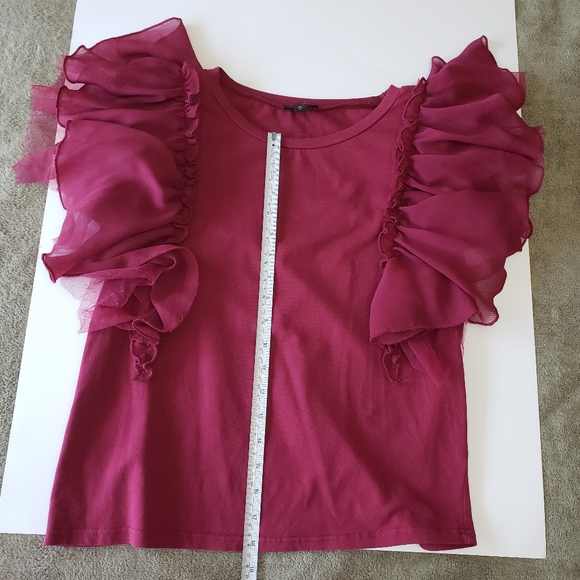Ontwelfth Ruffle Sleeve Top - Picture 8 of 9